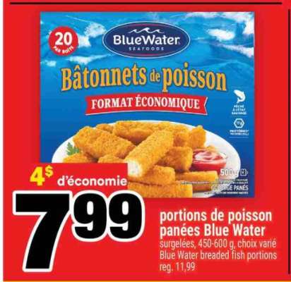 PORTIONS DE POISSON PANÉES BLUE WATER