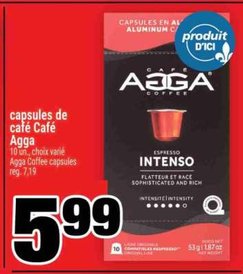 capsules de café Café Agga