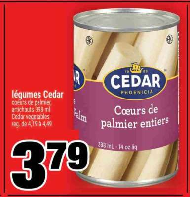 LÉGUMES CEDAR