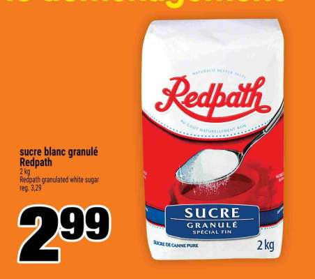 Sucre Blanc Granulé Redpath