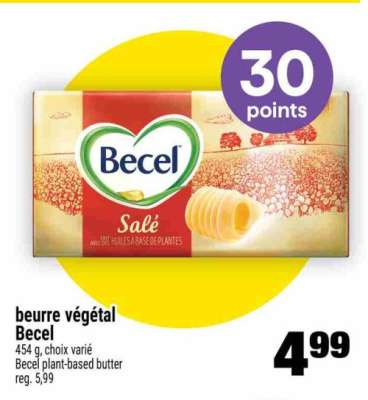 BEURRE VÉGÉTAL BECEL