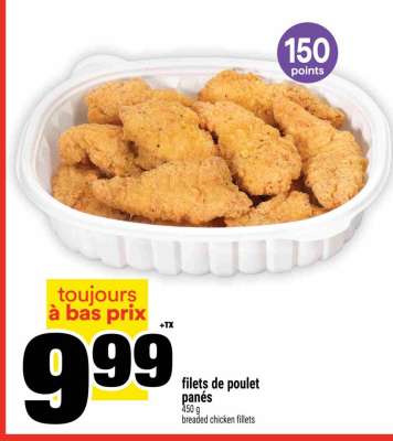 filets de poulet panés