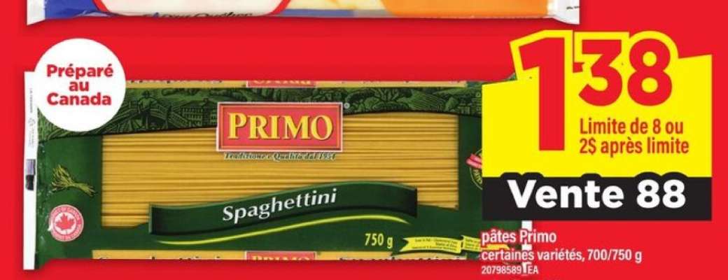pâtes Primo