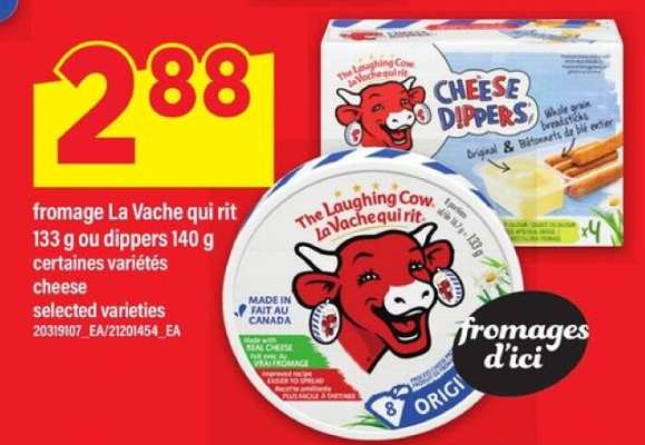 fromage La Vache qui rit 133 g ou dippers 140 g