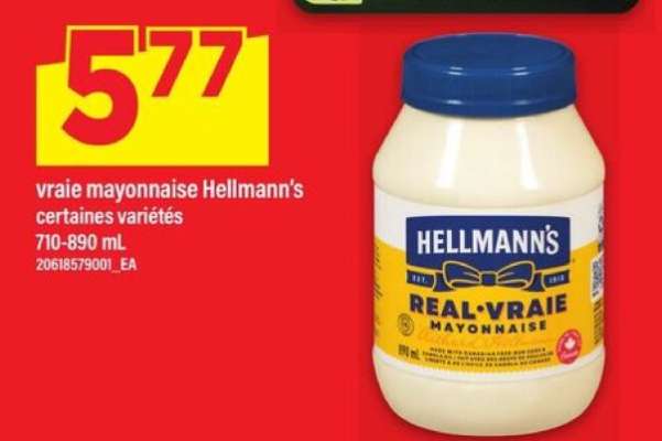 vraie mayonnaise Hellmann's