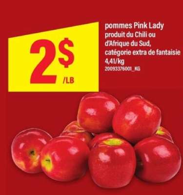pommes Pink Lady