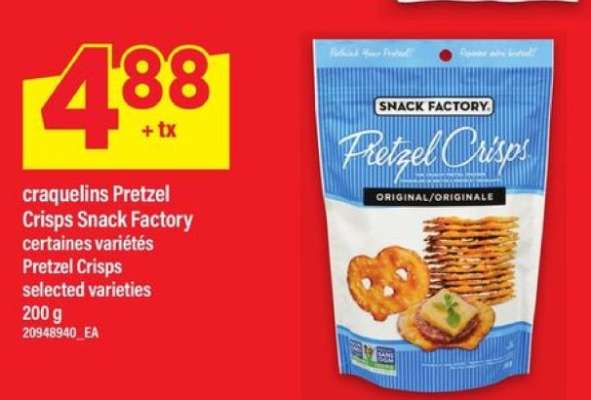 Pretzel Crisps Snack Factory