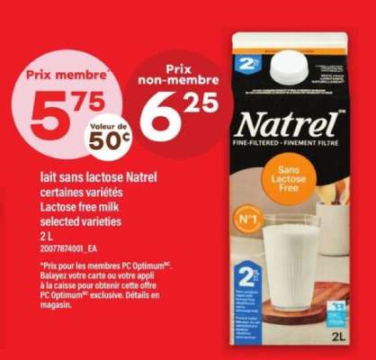 Natrel Lait sans lactose