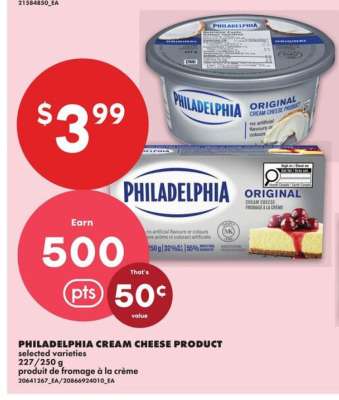 PHILADELPHIA CREAM CHEESE PRODUCT