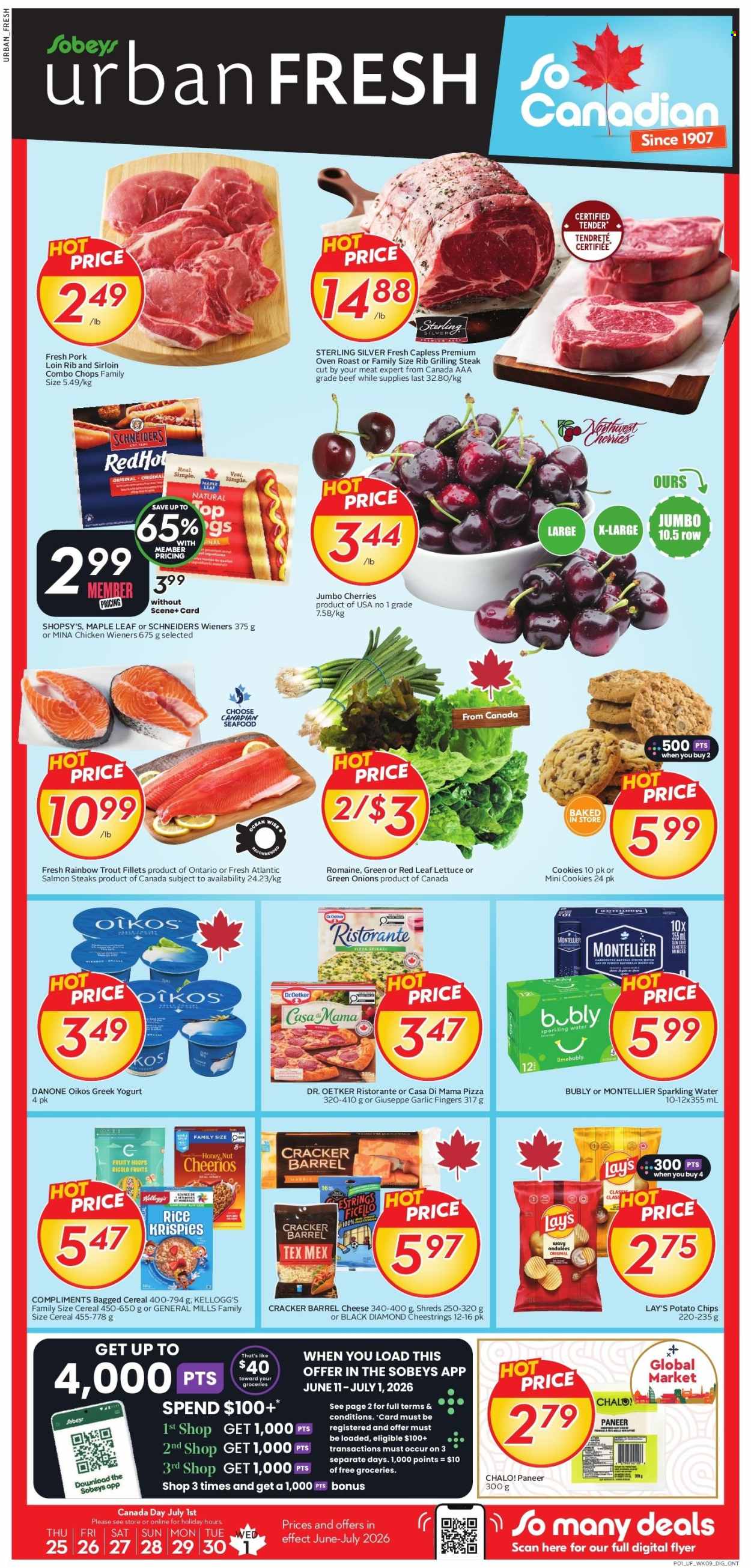 Circulaire Sobeys Urban Fresh - 25 Juin 2026 - 01 Juillet 2026. Page 1