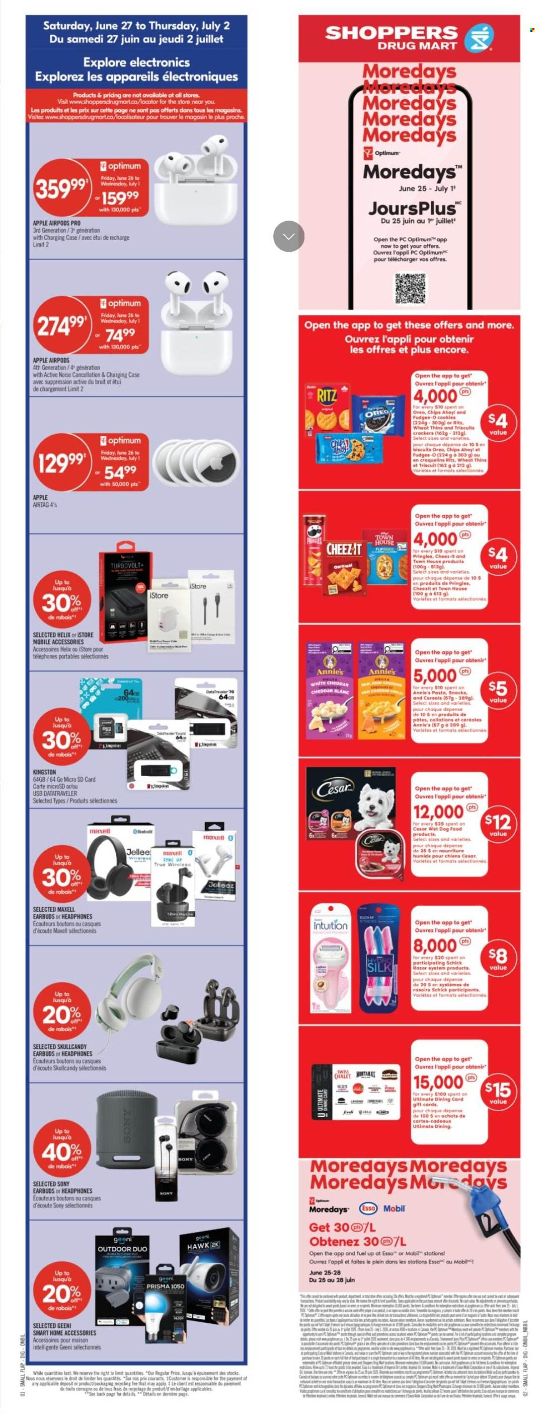 Circulaire Shoppers Drug Mart - 27 Juin 2026 - 02 Juillet 2026. Page 2