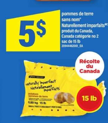 pommes de terre sans nom