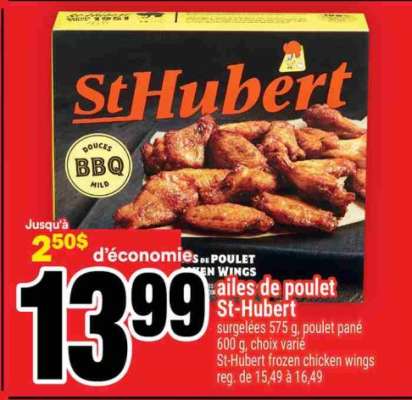 ailes de poulet St-Hubert