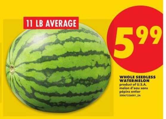 WHOLE SEEDLESS WATERMELON