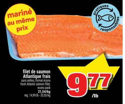 FILET DE SAUMON ATLANTIQUE FRAIS