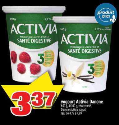 YOGOURT ACTIVIA DANONE