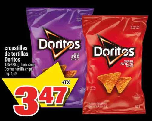 croustilles de tortillas Doritos