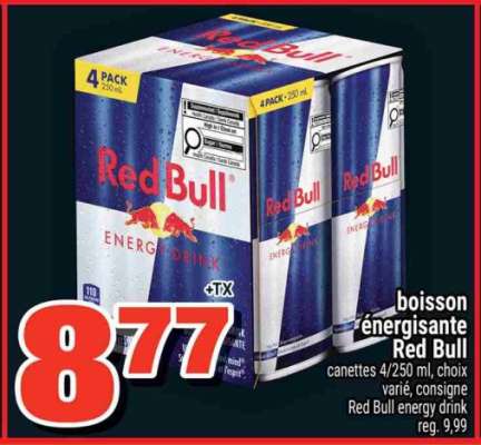 BOISSON ÉNERGISANTE RED BULL