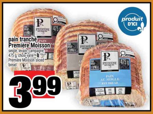 pain tranché Premiere Moisson