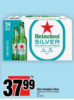 BIÈRE HEINEKEN SILVER
