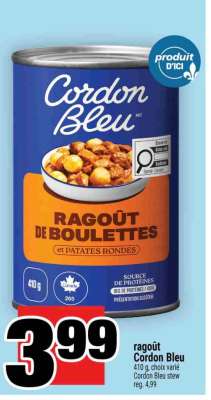 RAGOÛT CORDON BLEU