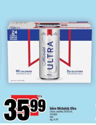 BIÈRE MICHELOB ULTRA