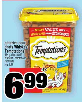 gâteries pour chats Whiskas Temptations