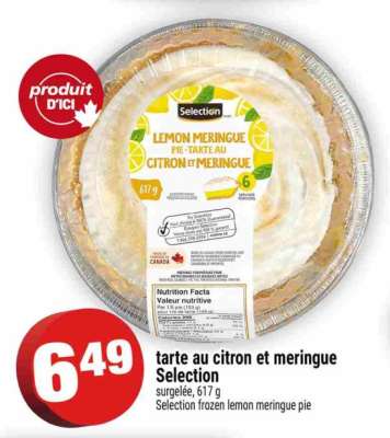 TARTE AU CITRON ET MERINGUE SELECTION