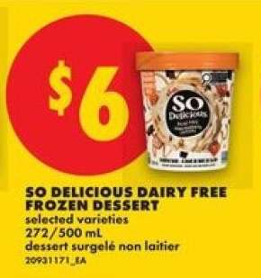 SO DELICIOUS Dairy Free Frozen Dessert
