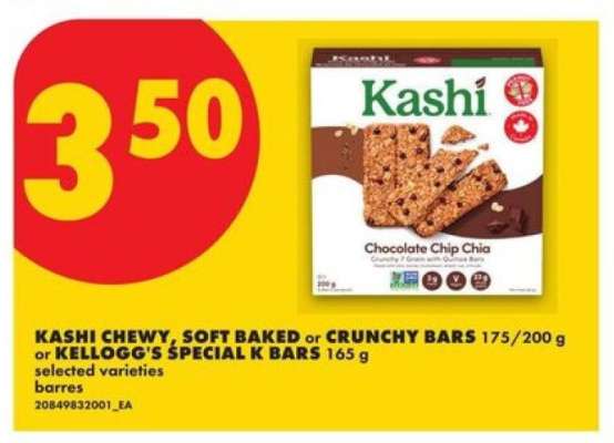 KASHI CHEWY, SOFT BAKED or CRUNCHY BARS