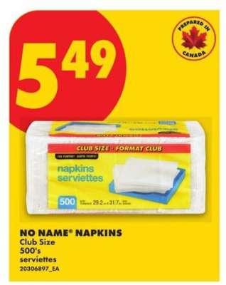 NO NAME® NAPKINS