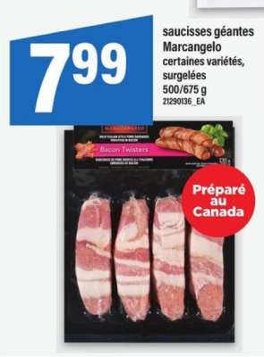 saucisses géantes Marcangelo
