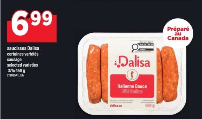SAUCISSES DALISA