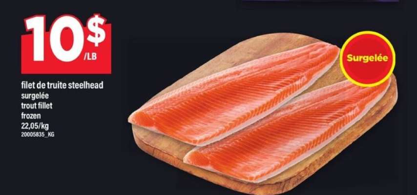 FILET DE TRUITE STEELHEAD