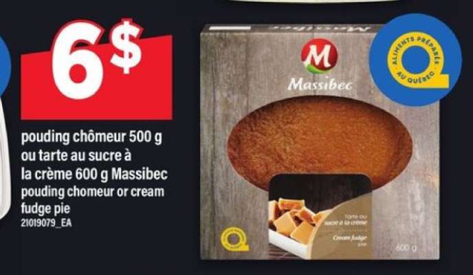 Massibec Pouding Chômeur or Cream Fudge Pie