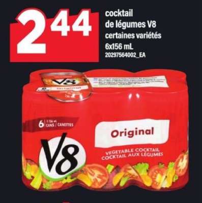 cocktail de légumes V8