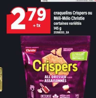 craquelins Crispers ou Méli-Mélo Christie