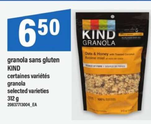 granola sans gluten KIND