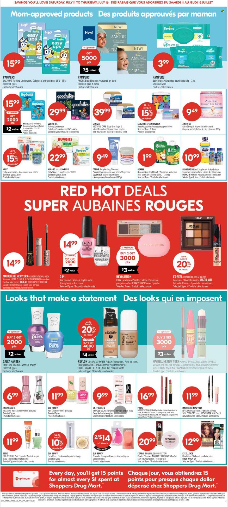 Circulaire Shoppers Drug Mart - 11 Juillet 2026 - 16 Juillet 2026. Page 10