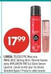 L'ORÉAL TELESCOPIC Mascara, INFALLIBLE Setting Mist
