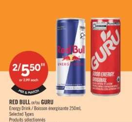 RED BULL or/ou GURU