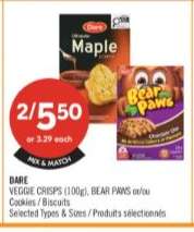 DARE VEGGIE CRISPS (100g), BEAR PAWS