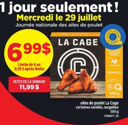 La Cage ailes de poulet