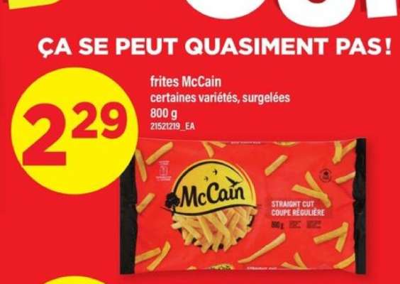 frites McCain