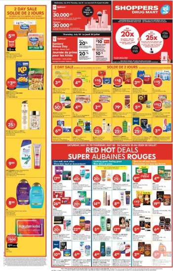 Circulaire Shoppers Drug Mart - 25 Juillet 2026 - 30 Juillet 2026.