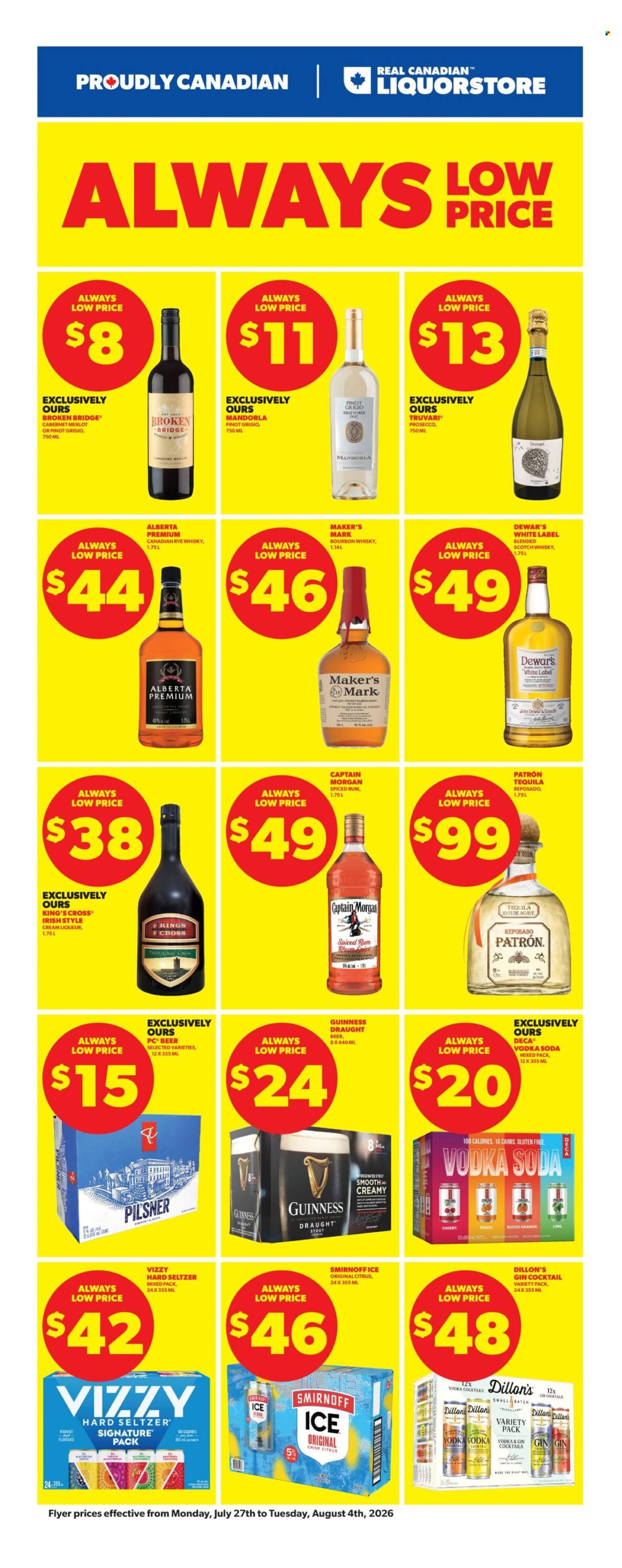 Circulaire Real Canadian Liquorstore - 27 Juillet 2026 - 04 Août 2026. Page 1
