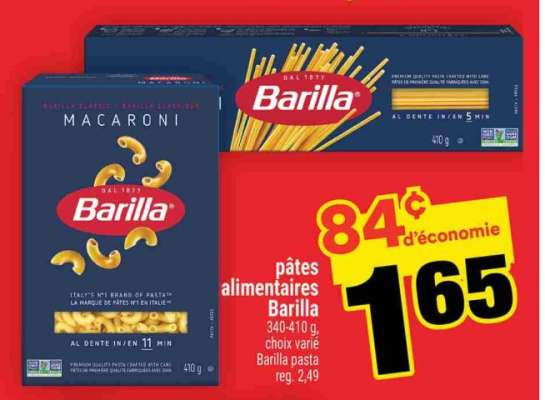 Pâtes Alimentaires Barilla