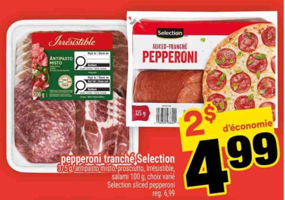 PEPPERONI TRANCHÉ SÉLECTION