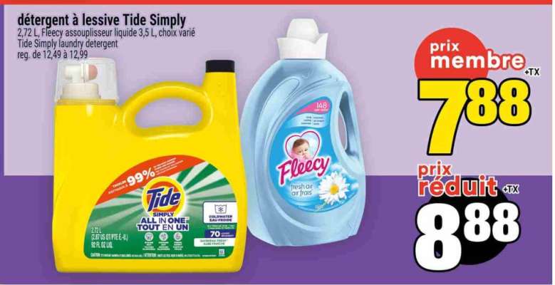 détergent à lessive Tide Simply