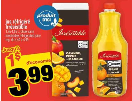 Jus Réfrigéré Irrésistible